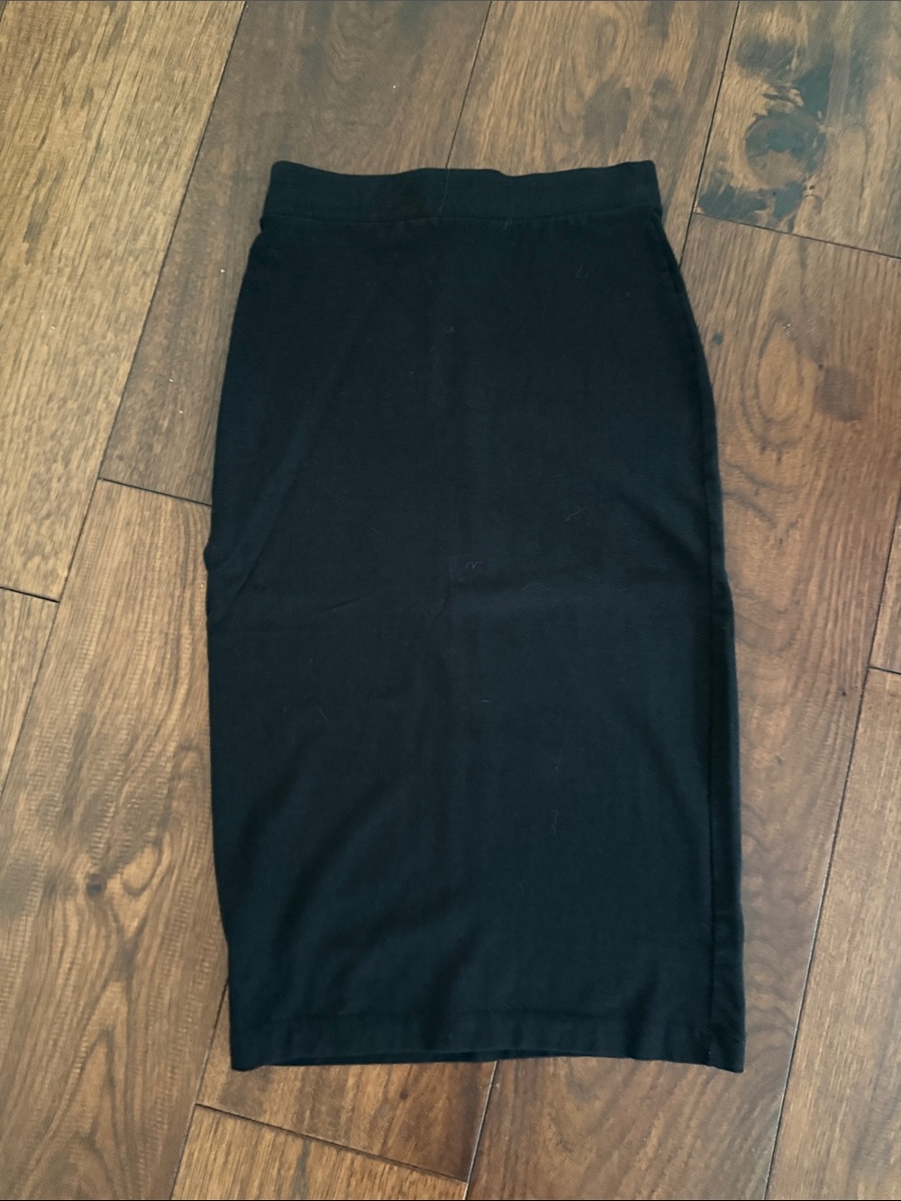 F21 bodycon midi skirt black
